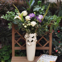 Petal Lace Ceramic Vase