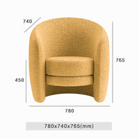 Cozy Loop Bouclé Lounge Chair
