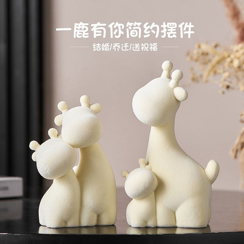 Cozy Family Fawn Figurine Set