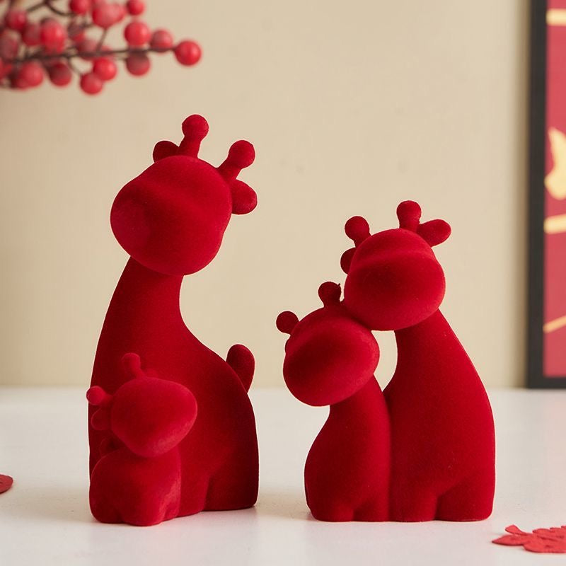 Cozy Family Fawn Figurine Set