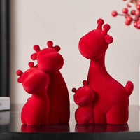 Cozy Family Fawn Figurine Set