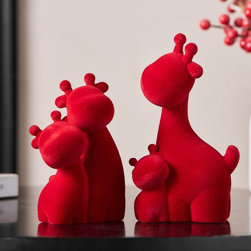 Cozy Family Fawn Figurine Set