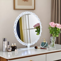 Luxe Petal Glow Vanity Mirror