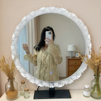 Luxe Petal Glow Vanity Mirror