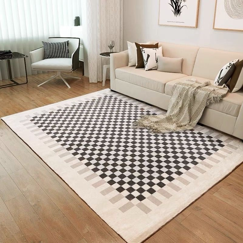 Urban Checkered Cozy Rug