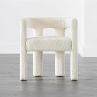 Soft Arc Bouclé Armchair