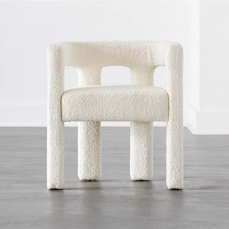 Soft Arc Bouclé Armchair