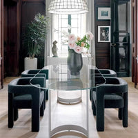 Soft Arc Bouclé Armchair