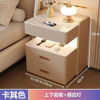 LuxeGlow Smart/RockSlab Nightstand