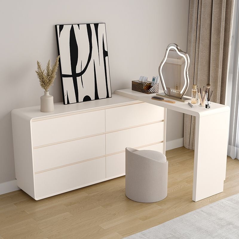 Luna Curve Vanity Set（Chairs, And Mirrors Are Not Included）