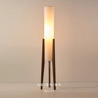 Nordic Glow Wooden Floor Lamp