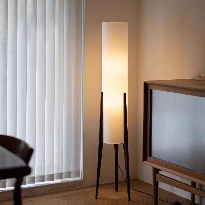 Nordic Glow Wooden Floor Lamp