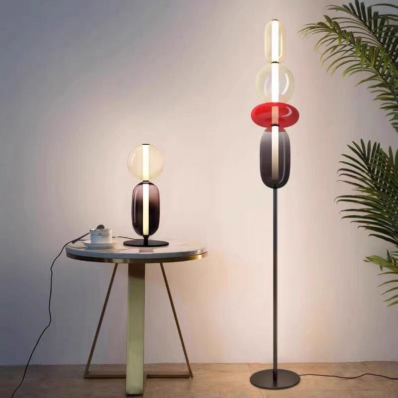 Aurora Stack Sculptural Floor Lamp