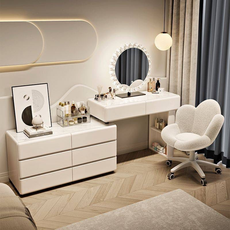 Luna Luxe Makeup Vanity（Chairs, And Mirrors Are Not Included）