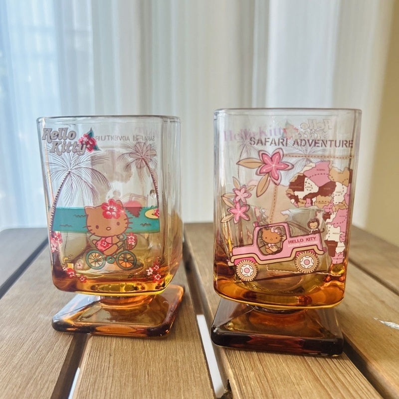 Amber Journey Illustrated Glass Tumbler
