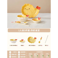 Sunny Shrimp Ceramic Dinnerware Set