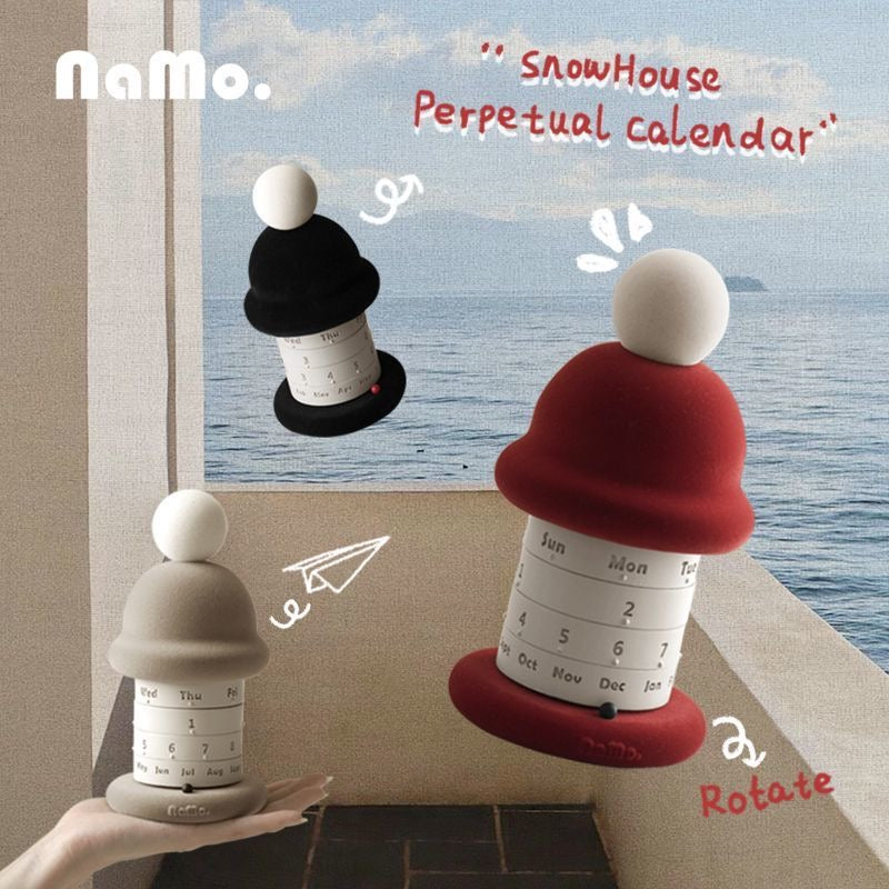 Snowcap Perpetual Desk Calendar