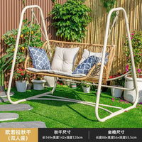 Breeze Haven Rattan Swing Loveseat
