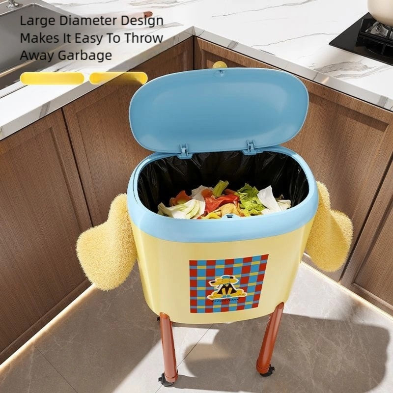 Happy Paws Rolling Trash Can