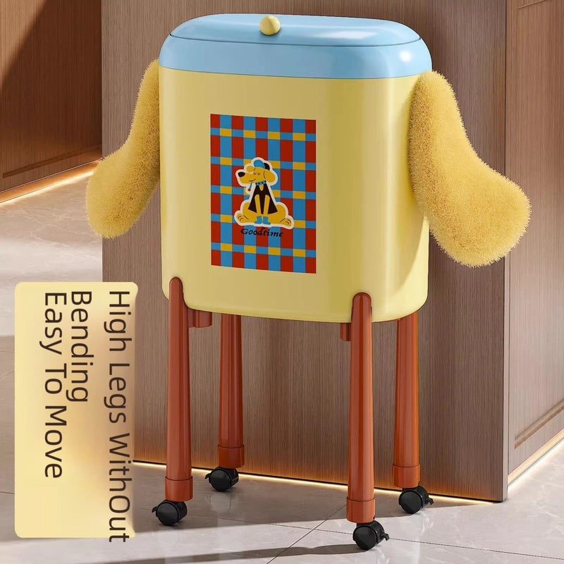 Happy Paws Rolling Trash Can