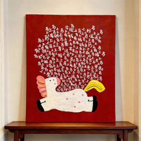 Lucky Leap Unicorn Canvas Art