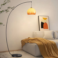 Amber Glow Arc Floor Lamp