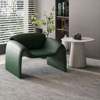 Sculpted Leather Lounge Chair
