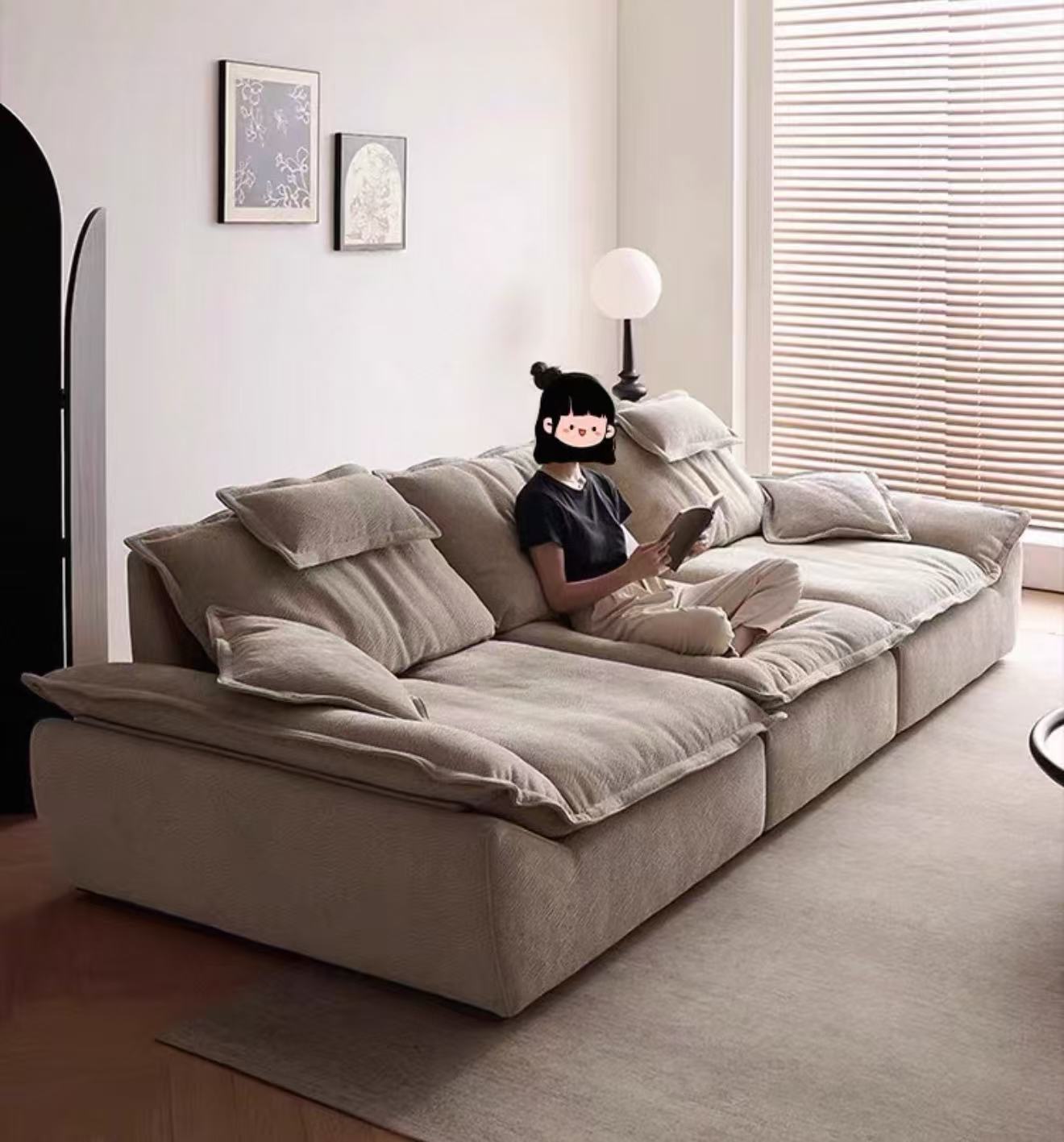 Adjustable Back Nano Fabric Sofa