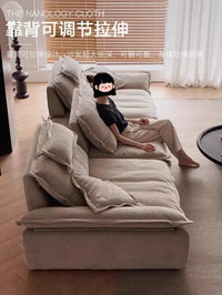 Adjustable Back Nano Fabric Sofa