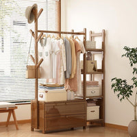 Modern Wooden Storage & Clothing Rack