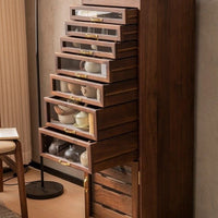 Walnut Archive Display Cabinet
