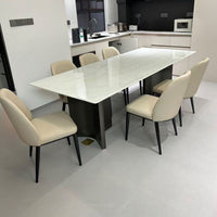 Arctic Luxe Microcrystalline Stone Dining Table