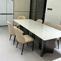 Arctic Luxe Microcrystalline Stone Dining Table