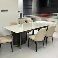 Arctic Luxe Microcrystalline Stone Dining Table
