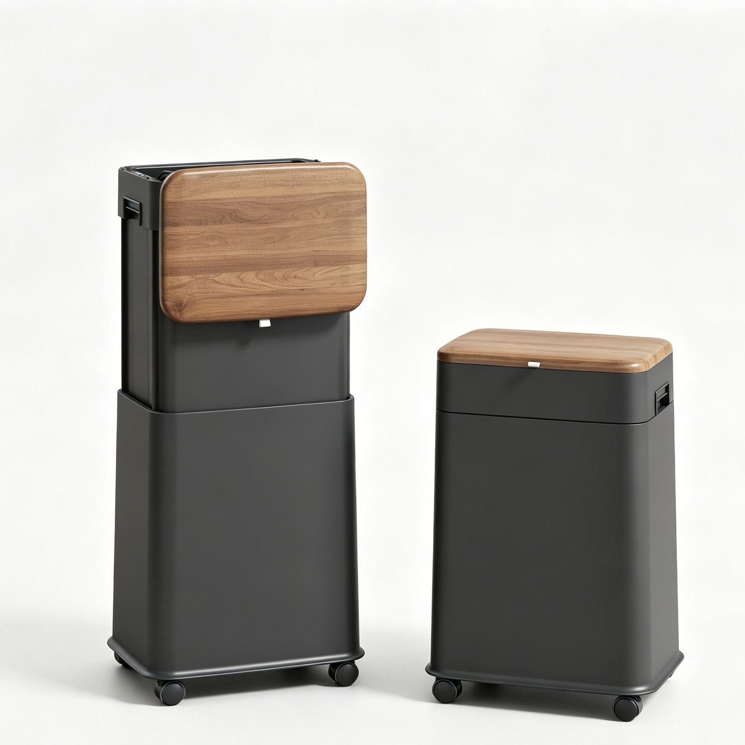 LiftEase 20L Adjustable Rolling Trash Bin