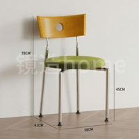 Retro Halo Wood & Chrome Dining Chair