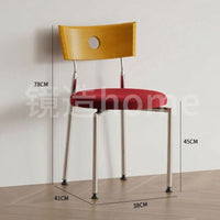 Retro Halo Wood & Chrome Dining Chair