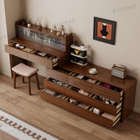 Walden Luxe Vanity & Storage Dresser（Chairs Not Included）