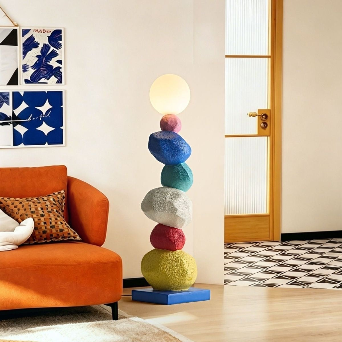 ColorPebble Sculptural Floor Lamp