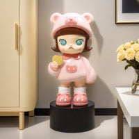 Biscuit Bear Girl Floor Sculpture