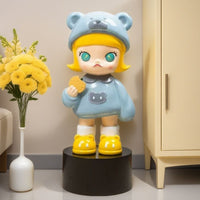 Biscuit Bear Girl Floor Sculpture