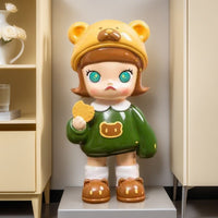 Biscuit Bear Girl Floor Sculpture