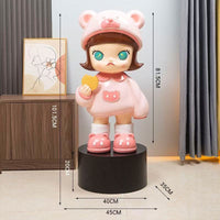 Biscuit Bear Girl Floor Sculpture