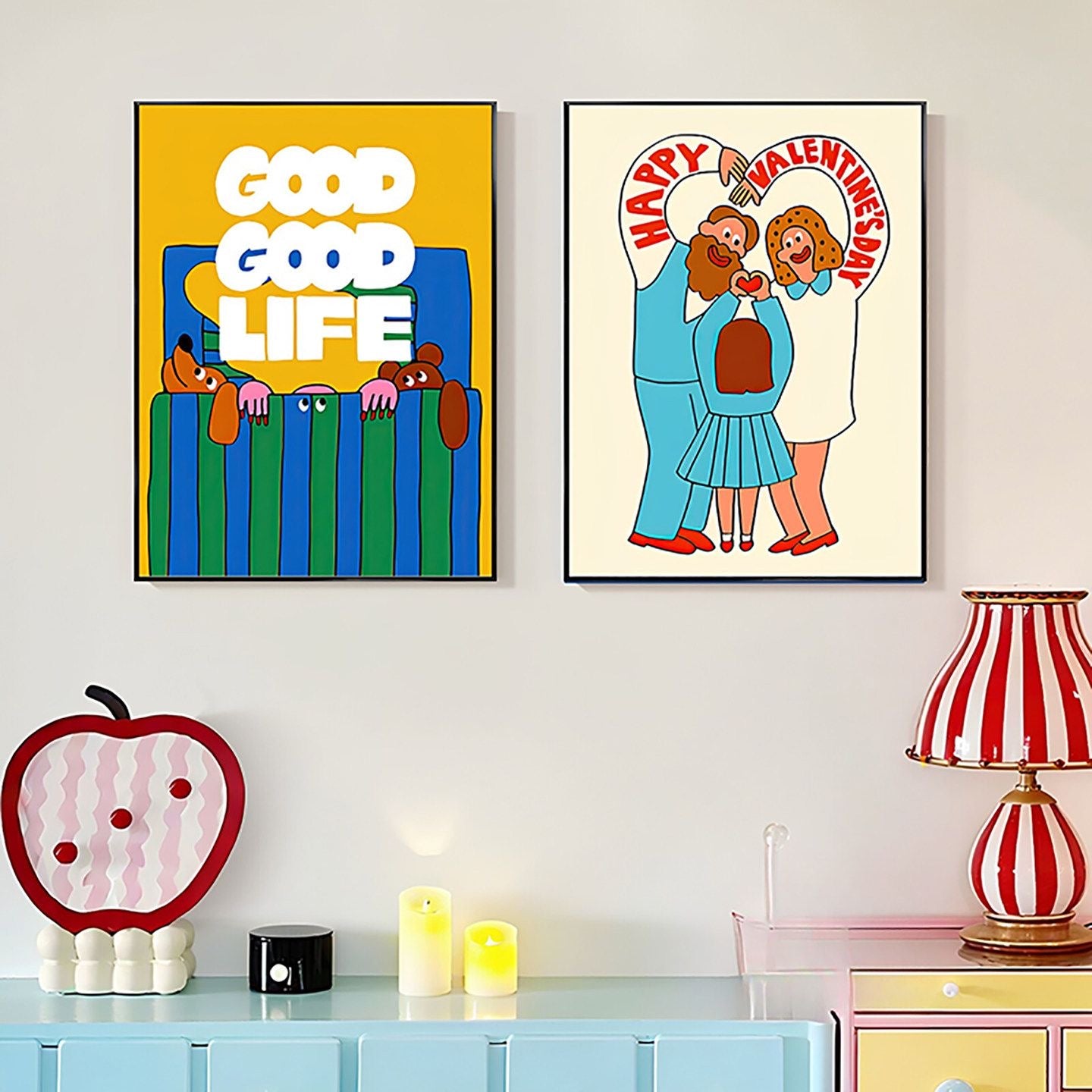 Good Vibes Pop Art Wall Print