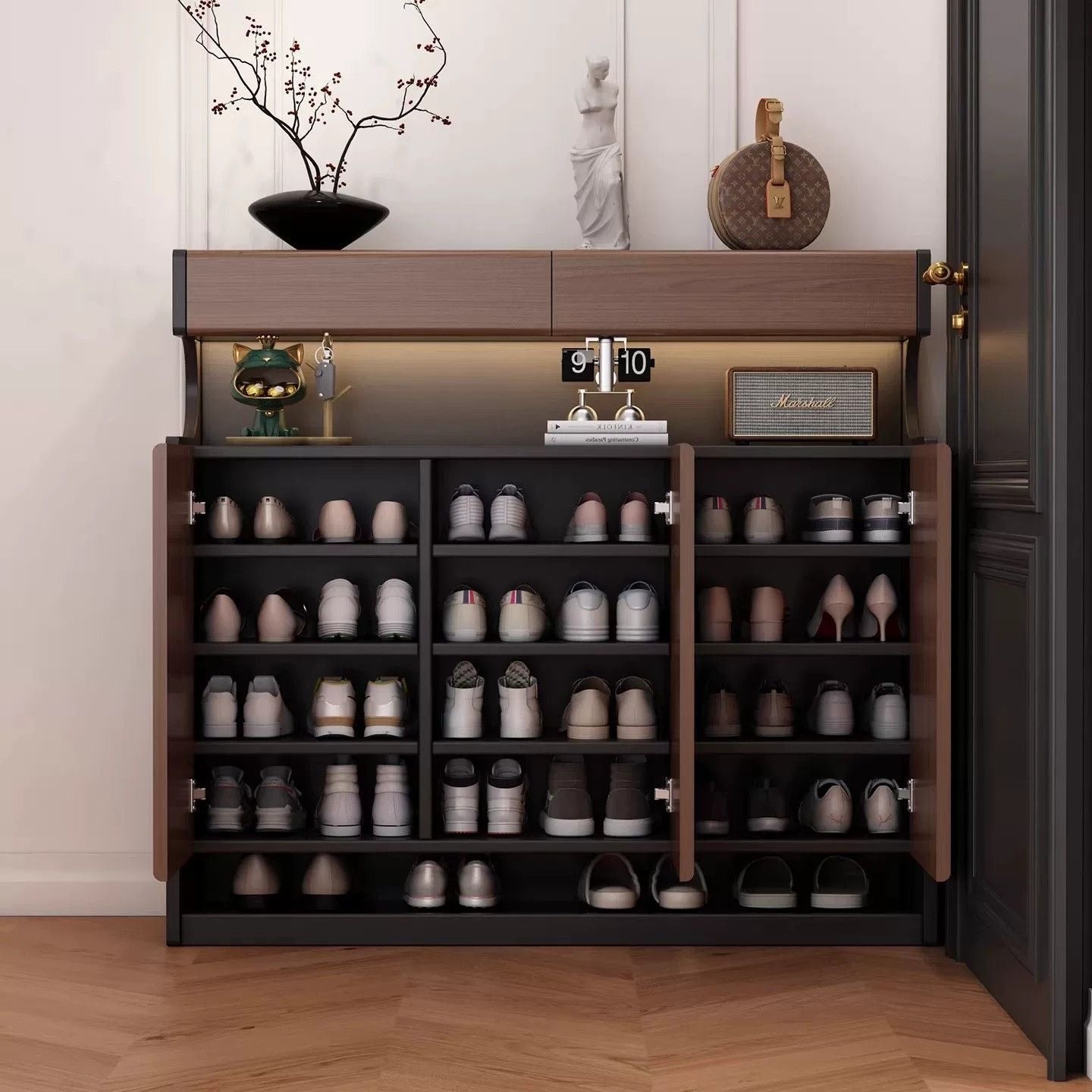 Haven Arch Entryway Shoe Cabinet
