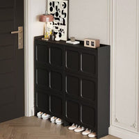 SlimNest Flip-Drawer Shoe Cabinet