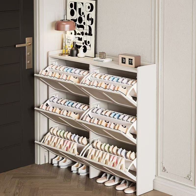 SlimNest Flip-Drawer Shoe Cabinet