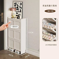 SlimNest Flip-Drawer Shoe Cabinet