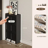 SlimNest Flip-Drawer Shoe Cabinet