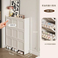 SlimNest Flip-Drawer Shoe Cabinet